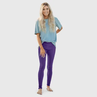 City Threads 100% Soft Cotton Petite Leggings In Purple
