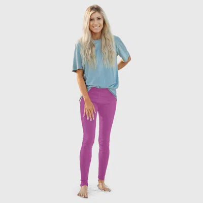 City Threads 100% Soft Cotton Petite Leggings In Purple