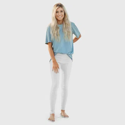 City Threads 100% Soft Cotton Petite Leggings In White