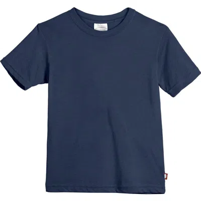 City Threads Baby Boys Organic Cotton Soft Jersey Short Sleeve Crew Tee In Blue