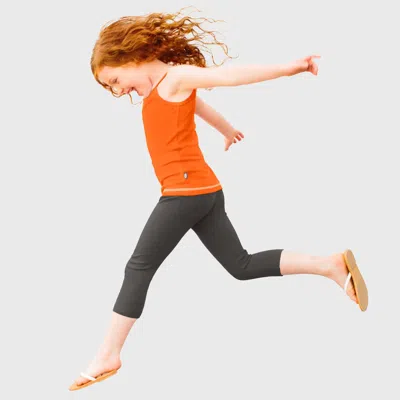 City Threads Baby Girls 100% Soft Cotton Capri Leggings In Gray