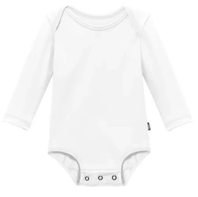 City Threads Kids'  Boys And Girls Upf 50+ Rashguard Lap Bodysuit In White