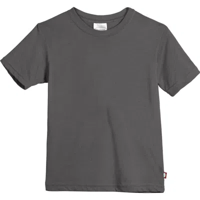 City Threads Babies'  Boys Organic Cotton Soft Jersey Short Sleeve Crew Tee In Black