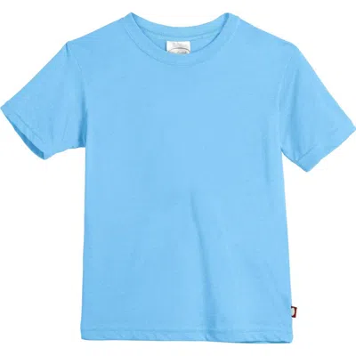 City Threads Babies'  Boys Organic Cotton Soft Jersey Short Sleeve Crew Tee In Blue