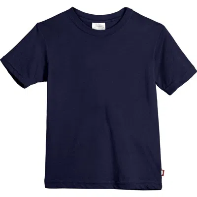 City Threads Babies'  Boys Organic Cotton Soft Jersey Short Sleeve Crew Tee In Blue
