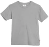 City Threads Boys Organic Cotton Soft Jersey Short Sleeve Crew Tee In Gray