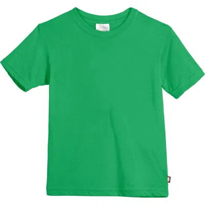 City Threads Babies'  Boys Organic Cotton Soft Jersey Short Sleeve Crew Tee In Green