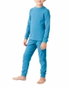 City Threads Boys Soft & Cozy Thermal Long Johns 2-piece Set In Multi
