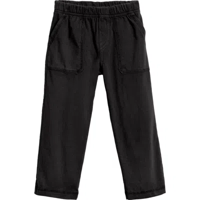 City Threads Babies'  Boys Soft Cotton 3-pocket Jersey Pants In Black