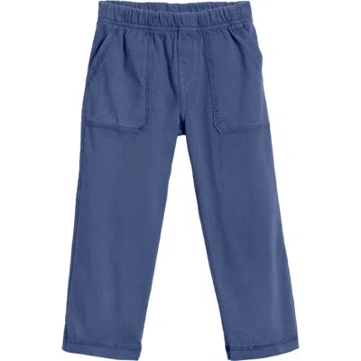 City Threads Kids'  Boys Soft Cotton 3-pocket Jersey Pants In Blue