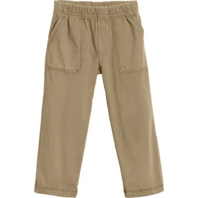 City Threads Kids'  Boys Soft Cotton 3-pocket Jersey Pants In Brown