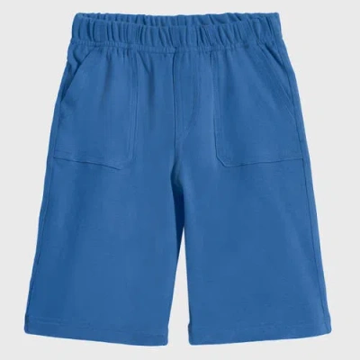 City Threads Kids'  Cotton Upf 50+ Soft 3-pocket Jersey Shorts In Blue