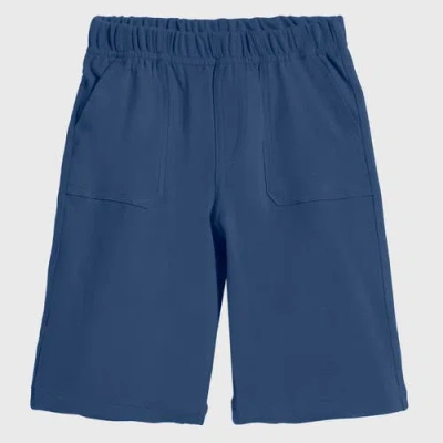 City Threads Babies'  Cotton Upf 50+ Soft 3-pocket Jersey Shorts In Blue