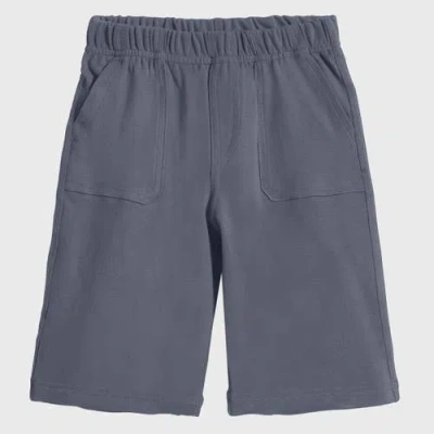 City Threads Kids'  Cotton Upf 50+ Soft 3-pocket Jersey Shorts In Gray