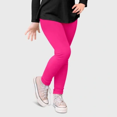 City Threads Babies'  Girls 100% Cotton Leggings In Pink