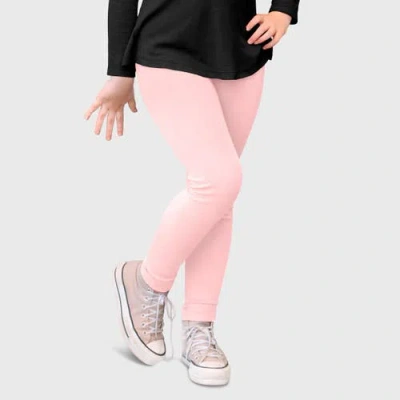 City Threads Babies'  Girls 100% Cotton Leggings In Pink