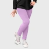 City Threads Kids'  Girls 100% Cotton Leggings In Purple