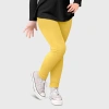 City Threads Girls 100% Cotton Leggings In Yellow