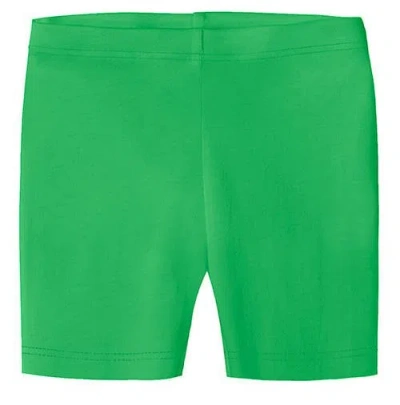 City Threads Kids'  Girls 100% Soft Cotton Bike Shorts In Green