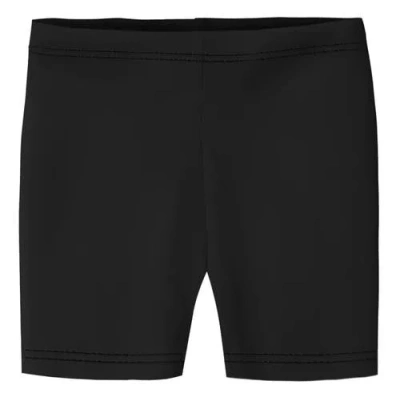 City Threads Babies'  Girls 100% Soft Cotton Bike Shorts In Black