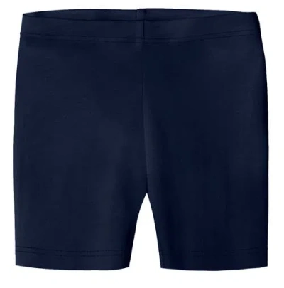 City Threads Kids'  Girls 100% Soft Cotton Bike Shorts In Blue