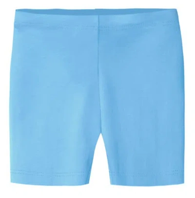 City Threads Babies'  Girls 100% Soft Cotton Bike Shorts In Blue