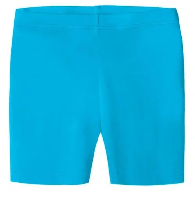 City Threads Babies'  Girls 100% Soft Cotton Bike Shorts In Blue