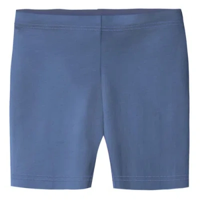 City Threads Kids'  Girls 100% Soft Cotton Bike Shorts In Blue