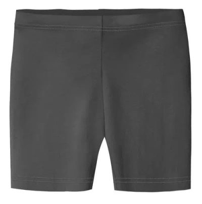 City Threads Kids'  Girls 100% Soft Cotton Bike Shorts In Gray