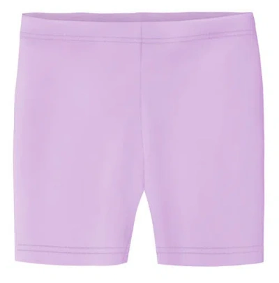 City Threads Babies'  Girls 100% Soft Cotton Bike Shorts In Purple