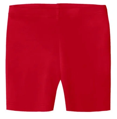 City Threads Babies'  Girls 100% Soft Cotton Bike Shorts In Red