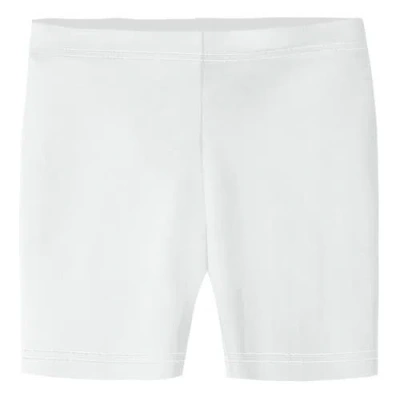 City Threads Kids'  Girls 100% Soft Cotton Bike Shorts In White