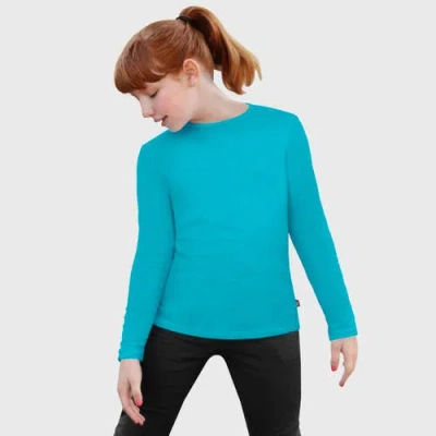 City Threads Babies'  Girls Long Sleeve Soft Cotton Jersey T-shirt In Blue
