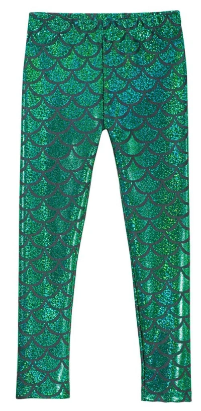 City Threads Kids'  Girls Novelty Stretch Leggings In Green