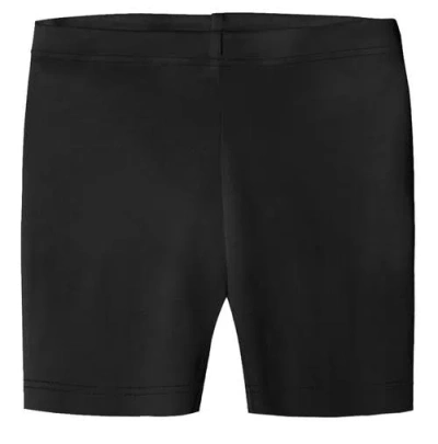 City Threads Kids'  Girls Organic Cotton Soft Bike Shorts In Black