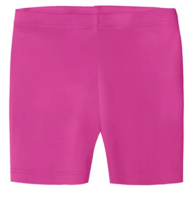 City Threads Kids'  Girls Organic Cotton Soft Bike Shorts In Pink