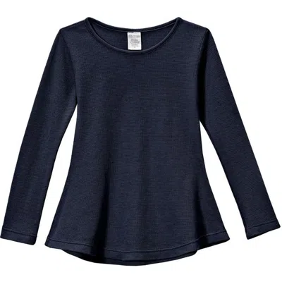 City Threads Kids'  Girls Soft & Cozy Thermal Long Sleeve Tunic In Blue
