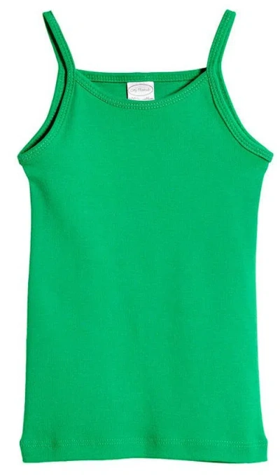 City Threads Kids'  Girls Soft Cotton Camisole In Green
