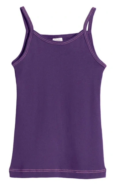 City Threads Kids'  Girls Soft Cotton Camisole In Purple