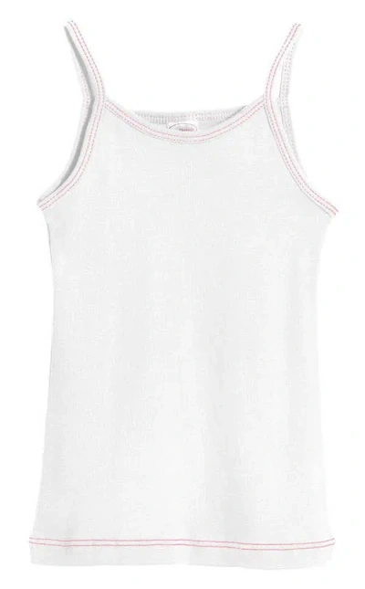 City Threads Kids'  Girls Soft Cotton Camisole In White