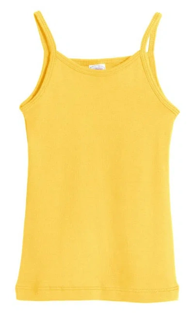 City Threads Babies'  Girls Soft Cotton Camisole In Yellow