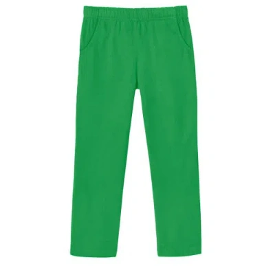 City Threads Kids'  Girls Soft Cotton Upf 50+ Jersey Pocket Pants In Green