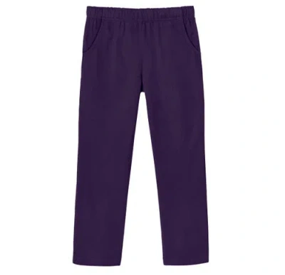 City Threads Kids'  Girls Soft Cotton Upf 50+ Jersey Pocket Pants In Multi