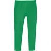 City Threads Girls Soft Fleece Stretch Leggings In Green