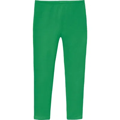 City Threads Kids'  Girls Soft Fleece Stretch Leggings In Green