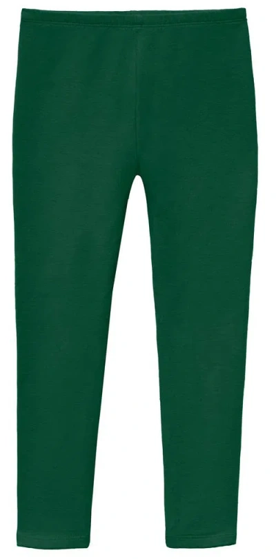 City Threads Babies'  Girls Soft Fleece Stretch Leggings In Green