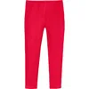 City Threads Kids'  Girls Soft Fleece Stretch Leggings In Red