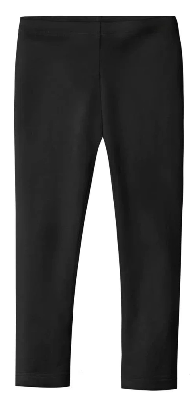 City Threads Kids'  Girls Soft Organic Cotton Leggings In Black
