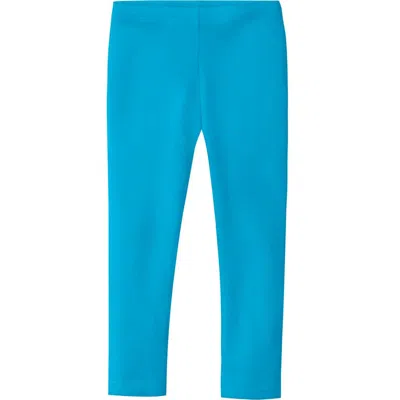 City Threads Babies'  Girls Soft Organic Cotton Leggings In Blue