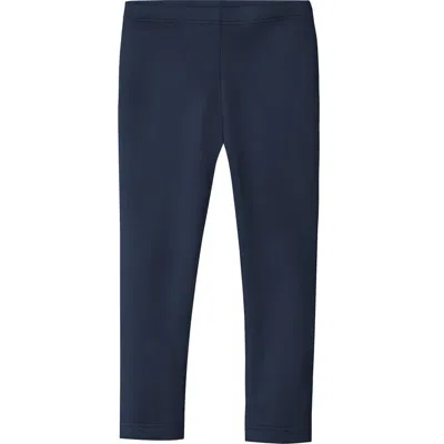 City Threads Babies'  Girls Soft Organic Cotton Leggings In Blue